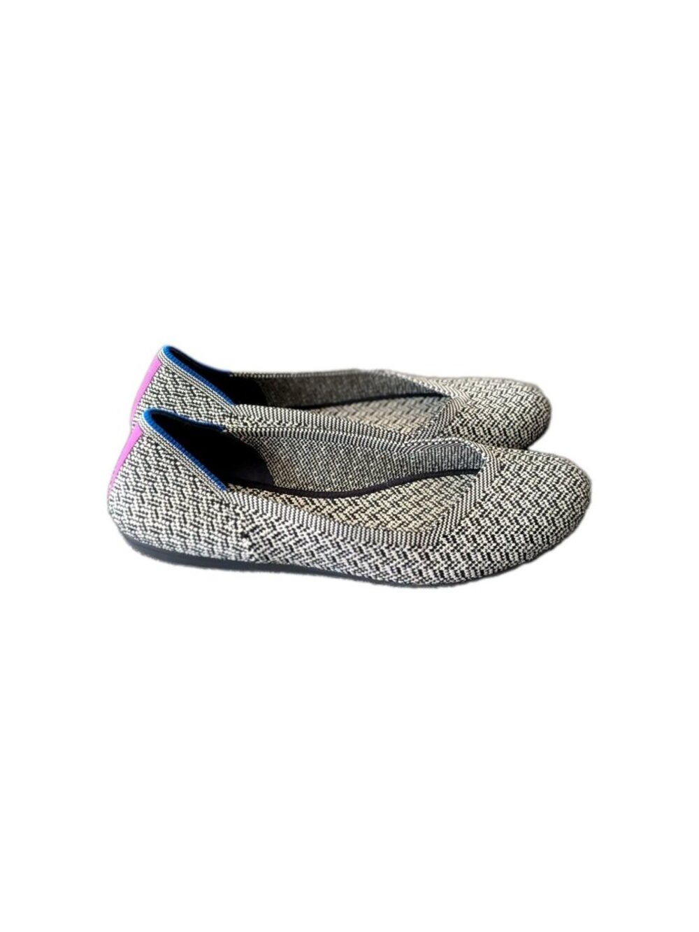 Rothys Herringbone Slip On Flats Women's 6 Quiet Luxury Work Round Toe Shoes